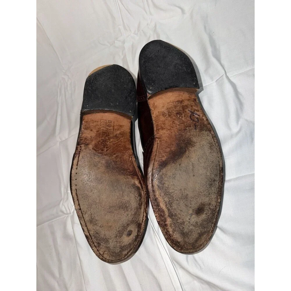 Bostonian Classics First Flex Brown Tassel Wingtip Loafers Men's Shoes 11